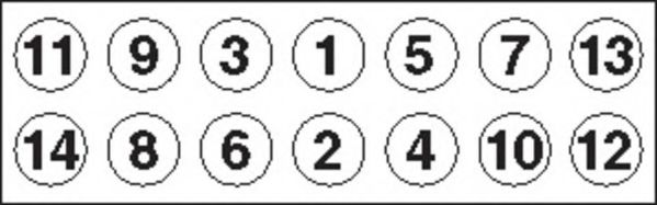 PAYEN HBS152 Комплект болтов головки цилидра 