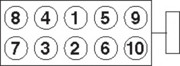 PAYEN HBS372 Комплект болтов головки цилидра 