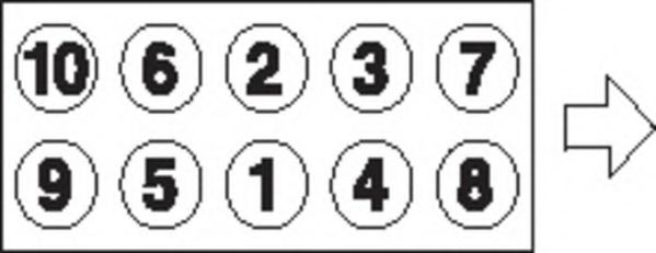 PAYEN HBS496 Комплект болтов головки цилидра 