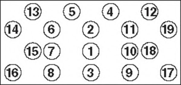 PAYEN HBS286 Комплект болтов головки цилидра 