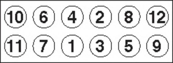 PAYEN HBS358 Комплект болтов головки цилидра 