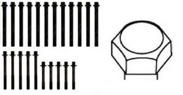 PAYEN HBS106 Комплект болтов головки цилидра 