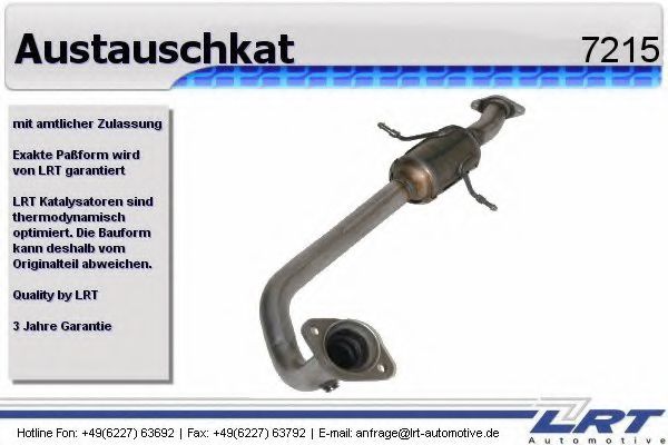 LRT 7215 Катализатор для FORD MONDEO (Форд Мондэо) LRT 7215 Катализатор для FORD MONDEO (Форд Мондэо)