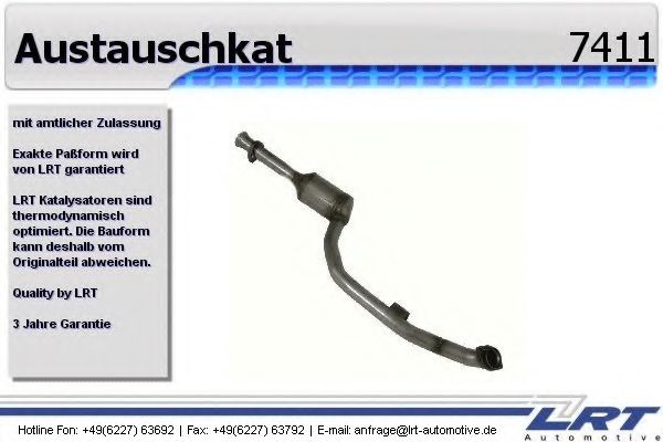 LRT 7411 Катализатор для MERCEDES-BENZ SLK (Мэрcэдэс-бэнз Слк)