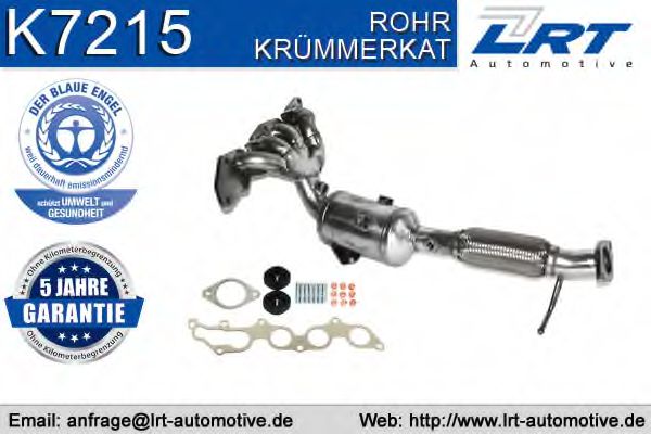 LRT K7215 Катализатор коллектора для FORD S-MAX (Форд S макс) LRT K7215 Катализатор коллектора для FORD S-MAX (Форд S макс)