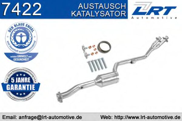 LRT 7422 Катализатор для MERCEDES-BENZ SLK (Мэрcэдэс-бэнз Слк)