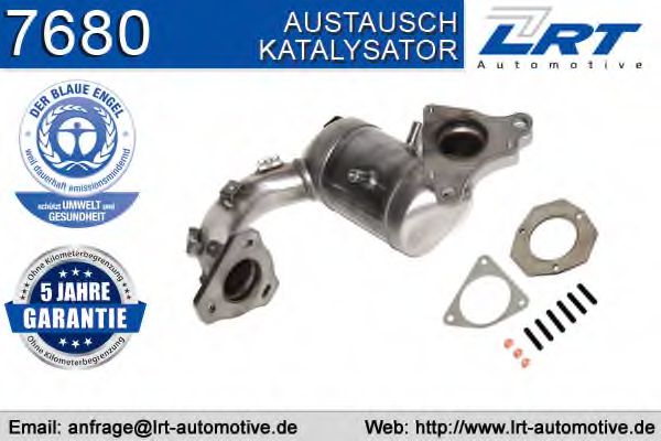 LRT 7680 Катализатор для RENAULT MEGANE CC (Рено Меган сс) LRT 7680 Катализатор для RENAULT MEGANE CC (Рено Меган сс)