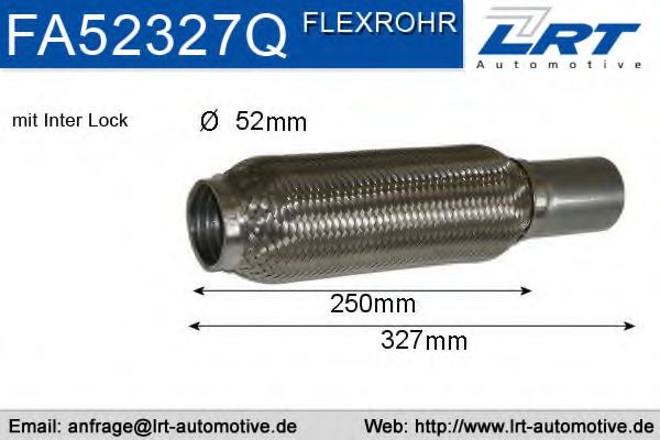 LRT FA52327Q Гофрированная труба, выхлопная система для FORD MONDEO (Форд Мондэо) LRT FA52327Q Гофрированная труба, выхлопная система для FORD MONDEO (Форд Мондэо)