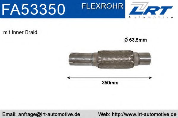 LRT FA53350 Гофрированная труба, выхлопная система для FIAT TEMPRA (Фиат Тэмпра) LRT FA53350 Гофрированная труба, выхлопная система для FIAT TEMPRA (Фиат Тэмпра)