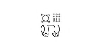 HJS 82 11 2277 Монтажный комплект, катализатор для VOLKSWAGEN GOLF IV (Фольксваген Гольф 4) HJS 82 11 2277 Монтажный комплект, катализатор для VOLKSWAGEN GOLF IV (Фольксваген Гольф 4)