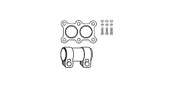 HJS 82 11 3206 Монтажный комплект, катализатор для VOLKSWAGEN GOLF IV (Фольксваген Гольф 4) HJS 82 11 3206 Монтажный комплект, катализатор для VOLKSWAGEN GOLF IV (Фольксваген Гольф 4)