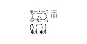 HJS 82 11 3225 Монтажный комплект, катализатор для VOLKSWAGEN GOLF IV (Фольксваген Гольф 4) HJS 82 11 3225 Монтажный комплект, катализатор для VOLKSWAGEN GOLF IV (Фольксваген Гольф 4)