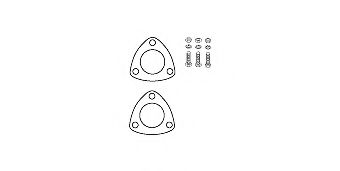 HJS 82 14 1801 Монтажный комплект, катализатор для OPEL OMEGA A (Опель Омэга а) HJS 82 14 1801 Монтажный комплект, катализатор для OPEL OMEGA A (Опель Омэга а)
