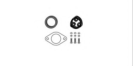HJS 82 14 1845 Монтажный комплект, катализатор для OPEL FRONTERA B (Опель Фронтера б) HJS 82 14 1845 Монтажный комплект, катализатор для OPEL FRONTERA B (Опель Фронтера б)