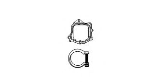 HJS 82 21 3148 Монтажный комплект, катализатор для CITROËN C5 I (CитроËн С5 1)