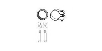 HJS 82 35 8106 Монтажный комплект, катализатор для VOLVO 480 E (Вольво 480 э)