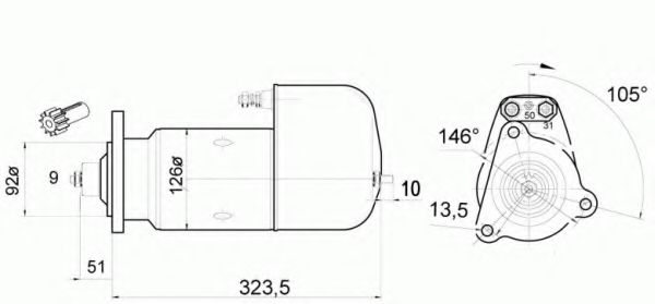 DELCO REMY 19024194 Стартер 