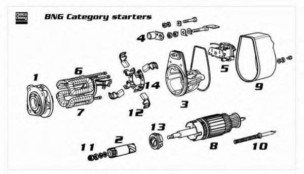 DELCO REMY 19024561 Стартер 