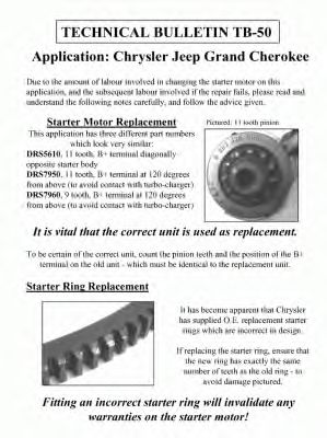 DELCO REMY DRS7950 Стартер для JEEP (Джип) DELCO REMY DRS7950 Стартер для JEEP (Джип)