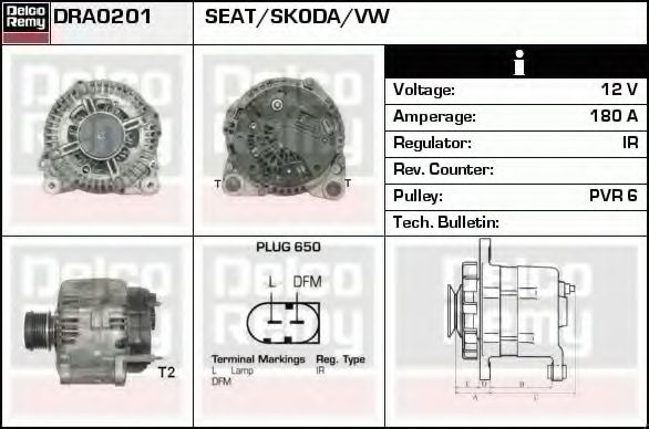 DELCO REMY DRA0201 Генератор для LIFAN VAN (Лифан Vан) DELCO REMY DRA0201 Генератор для LIFAN VAN (Лифан Vан)