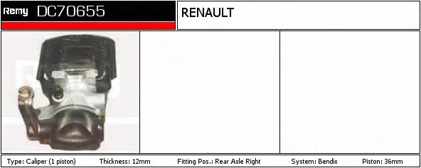 DELCO REMY DC72318 Тормозной суппорт для RENAULT ESPACE I (Рено Эспаcэ и) DELCO REMY DC72318 Тормозной суппорт для RENAULT ESPACE I (Рено Эспаcэ и)