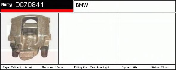 DELCO REMY DC70841 Тормозной суппорт для BMW 7 (Бмв 7) DELCO REMY DC70841 Тормозной суппорт для BMW 7 (Бмв 7)