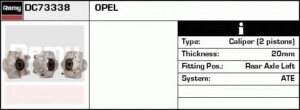 DELCO REMY DC73334 Тормозной суппорт для AUDI Q7 (Ауди Кью 7) DELCO REMY DC73334 Тормозной суппорт для AUDI Q7 (Ауди Кью 7)