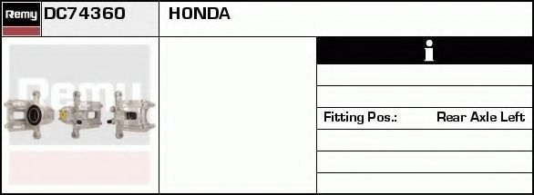 DELCO REMY DC74360 Тормозной суппорт для HONDA ACCORD VIII (Хонда Аккорд 8) DELCO REMY DC74360 Тормозной суппорт для HONDA ACCORD VIII (Хонда Аккорд 8)