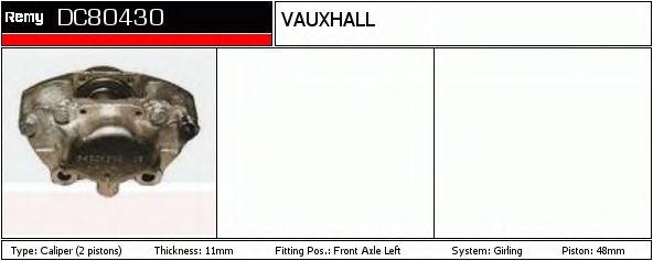 DELCO REMY DC80430 Тормозной суппорт для OPEL KADETT C (Опель Кадэтт c) DELCO REMY DC80430 Тормозной суппорт для OPEL KADETT C (Опель Кадэтт c)