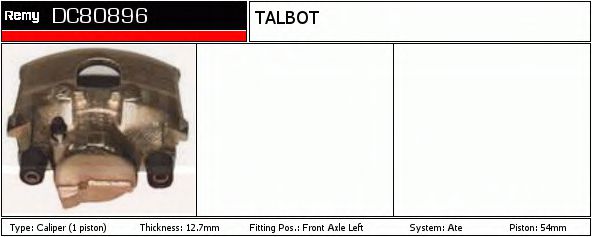 DELCO REMY DC80892 Тормозной суппорт для VOLKSWAGEN LT 40-55 I (Фольксваген Лт 40-55 и) DELCO REMY DC80892 Тормозной суппорт для VOLKSWAGEN LT 40-55 I (Фольксваген Лт 40-55 и)