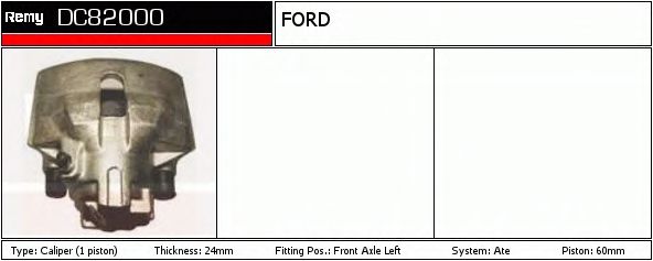 DELCO REMY DC82000 Тормозной суппорт для FORD (Форд) DELCO REMY DC82000 Тормозной суппорт для FORD (Форд)