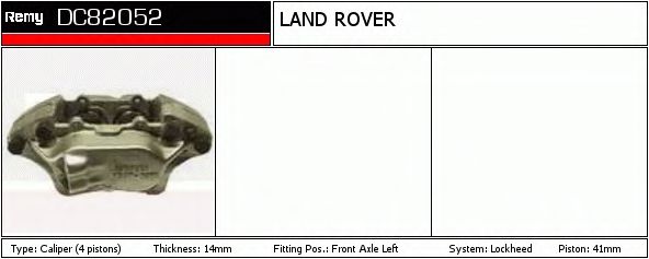 DELCO REMY DC82052 Тормозной суппорт для LAND ROVER DEFENDER (Ленд ровер/лэнд ровер Дэфэндэр) DELCO REMY DC82052 Тормозной суппорт для LAND ROVER DEFENDER (Ленд ровер/лэнд ровер Дэфэндэр)