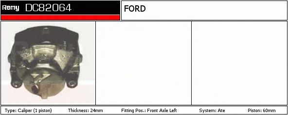 DELCO REMY DC82064 Тормозной суппорт для FORD (Форд) DELCO REMY DC82064 Тормозной суппорт для FORD (Форд)