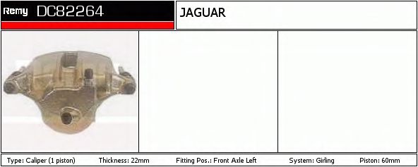 DELCO REMY DC82264 Тормозной суппорт для JAGUAR VANDEN PLAS (Ягуар Vандэн плас) DELCO REMY DC82264 Тормозной суппорт для JAGUAR VANDEN PLAS (Ягуар Vандэн плас)