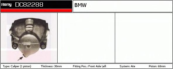 DELCO REMY DC82288 Тормозной суппорт для BMW 8 (Бмв 8) DELCO REMY DC82288 Тормозной суппорт для BMW 8 (Бмв 8)