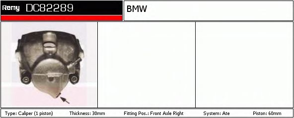 DELCO REMY DC82289 Тормозной суппорт для BMW 8 (Бмв 8) DELCO REMY DC82289 Тормозной суппорт для BMW 8 (Бмв 8)