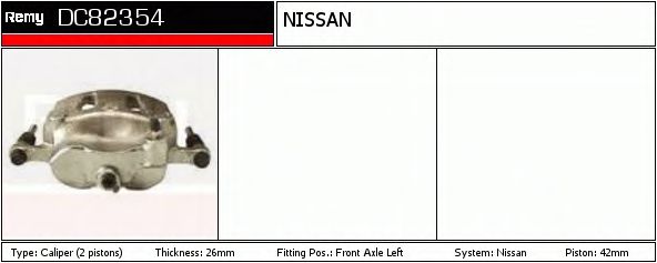 DELCO REMY DC82354 Тормозной суппорт для NISSAN PICKUP III (Ниссан Пиcкуп 3) DELCO REMY DC82354 Тормозной суппорт для NISSAN PICKUP III (Ниссан Пиcкуп 3)