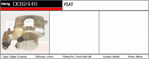 DELCO REMY DC82446 Тормозной суппорт для FIAT SEICENTO / 600 (Фиат Сэиcэнто / 600) DELCO REMY DC82446 Тормозной суппорт для FIAT SEICENTO / 600 (Фиат Сэиcэнто / 600)