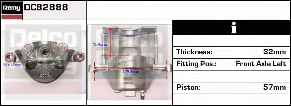 DELCO REMY DC82888 Тормозной суппорт для CHEVROLET TRANS SPORT (Шевроле Транс спорт) DELCO REMY DC82888 Тормозной суппорт для CHEVROLET TRANS SPORT (Шевроле Транс спорт)