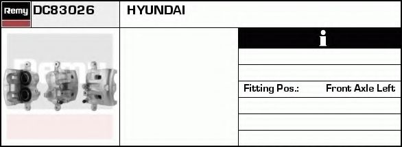 DELCO REMY DC83026 Тормозной суппорт для HYUNDAI SATELLITE (Хендай Сатэллитэ) DELCO REMY DC83026 Тормозной суппорт для HYUNDAI SATELLITE (Хендай Сатэллитэ)