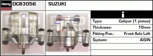 DELCO REMY DC83056 Тормозной суппорт для SUZUKI JIMNY SIERRA (Сузуки Жимнъ сиэрра) DELCO REMY DC83056 Тормозной суппорт для SUZUKI JIMNY SIERRA (Сузуки Жимнъ сиэрра)