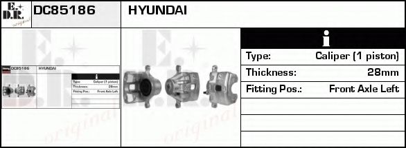 DELCO REMY DC85186 Тормозной суппорт для HYUNDAI AZERA (Хендай Азэра) DELCO REMY DC85186 Тормозной суппорт для HYUNDAI AZERA (Хендай Азэра)