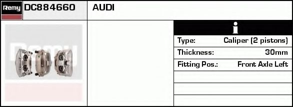 DELCO REMY DC884660 Тормозной суппорт для AUDI ALLROAD (Ауди Аллроад) DELCO REMY DC884660 Тормозной суппорт для AUDI ALLROAD (Ауди Аллроад)