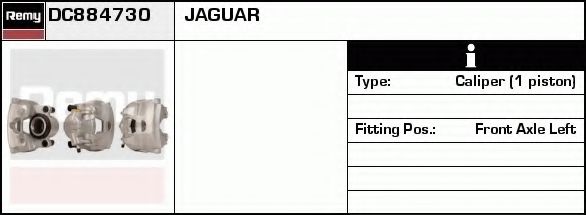 DELCO REMY DC884730 Тормозной суппорт для JAGUAR (Ягуар) DELCO REMY DC884730 Тормозной суппорт для JAGUAR (Ягуар)