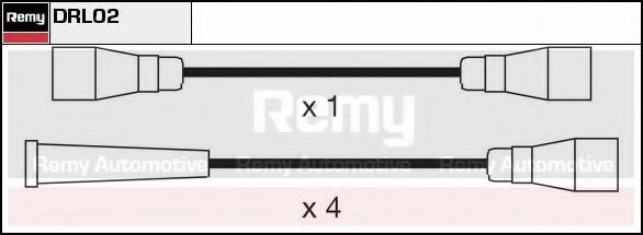 DELCO REMY DRL02 Комплект проводов зажигания для RENAULT LE CAR (Рено Лэ cар) DELCO REMY DRL02 Комплект проводов зажигания для RENAULT LE CAR (Рено Лэ cар)