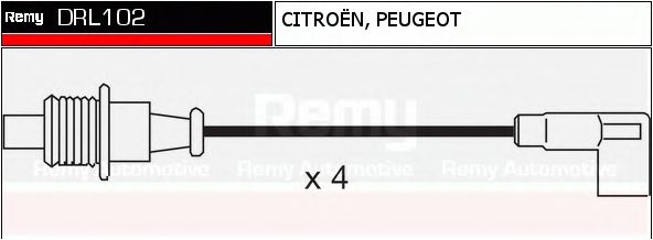 DELCO REMY DRL102 Комплект проводов зажигания для CITROËN JUMPER (CитроËн Жумпэр) DELCO REMY DRL102 Комплект проводов зажигания для CITROËN JUMPER (CитроËн Жумпэр)