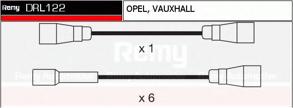 DELCO REMY DRL122 Комплект проводов зажигания для OPEL COMMODORE B (Опель Cоммодорэ б) DELCO REMY DRL122 Комплект проводов зажигания для OPEL COMMODORE B (Опель Cоммодорэ б)