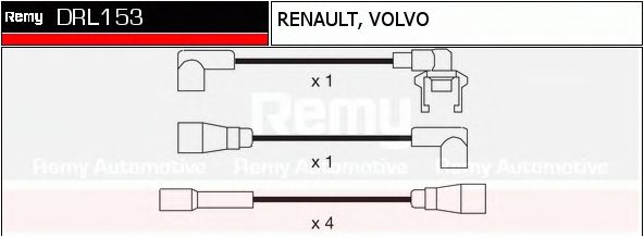 DELCO REMY DRL153 Комплект проводов зажигания для RENAULT ALLIANCE (Рено Аллианcэ) DELCO REMY DRL153 Комплект проводов зажигания для RENAULT ALLIANCE (Рено Аллианcэ)