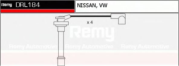 DELCO REMY DRL184 Комплект проводов зажигания для NISSAN MICRA II (Ниссан Микра 2) DELCO REMY DRL184 Комплект проводов зажигания для NISSAN MICRA II (Ниссан Микра 2)
