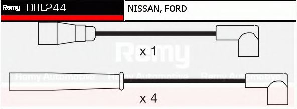 DELCO REMY DRL244 Комплект проводов зажигания для NISSAN NAVARA III (Ниссан Наvара 3) DELCO REMY DRL244 Комплект проводов зажигания для NISSAN NAVARA III (Ниссан Наvара 3)